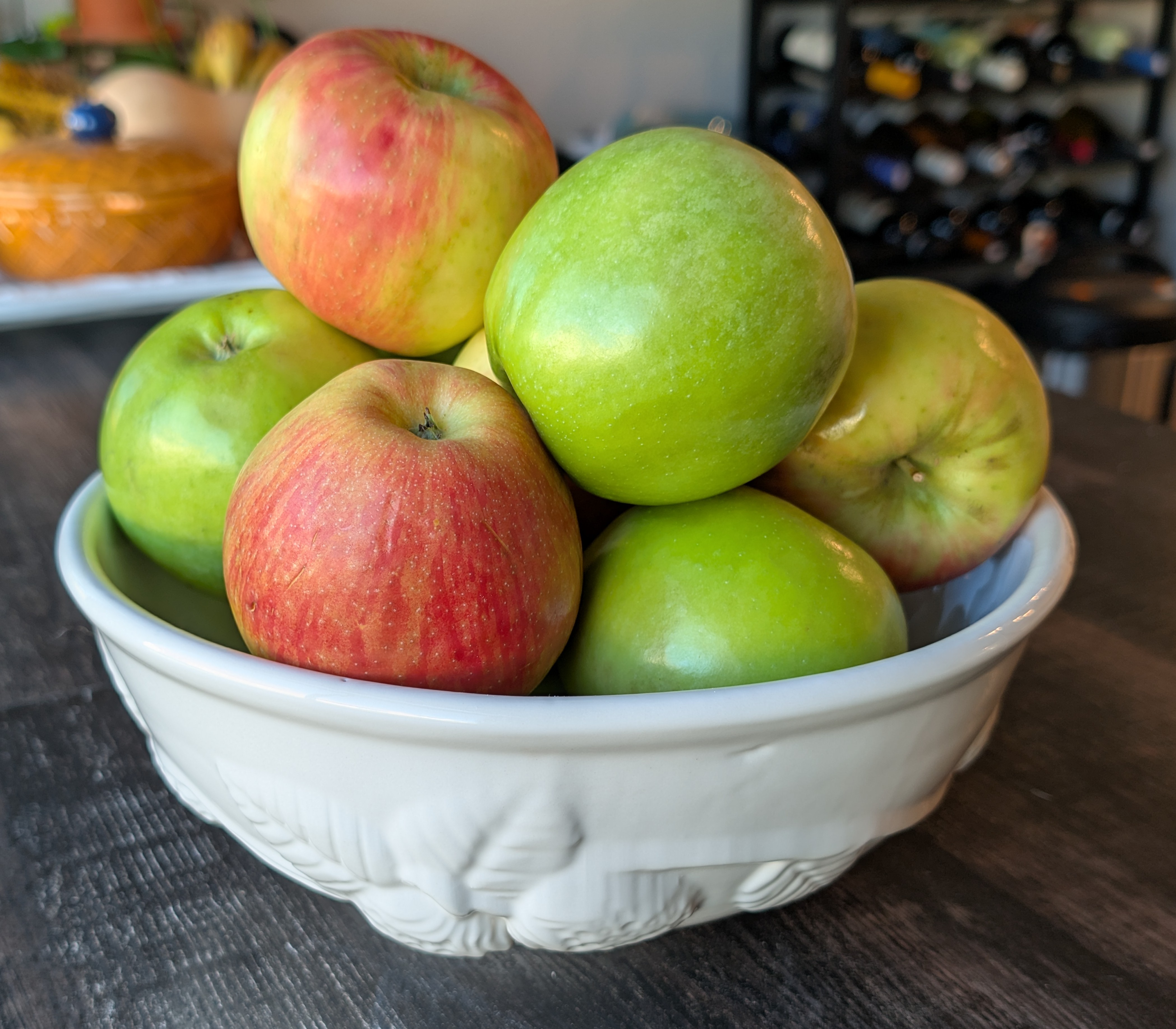 Fresh apples waiting to become apple crisp cups