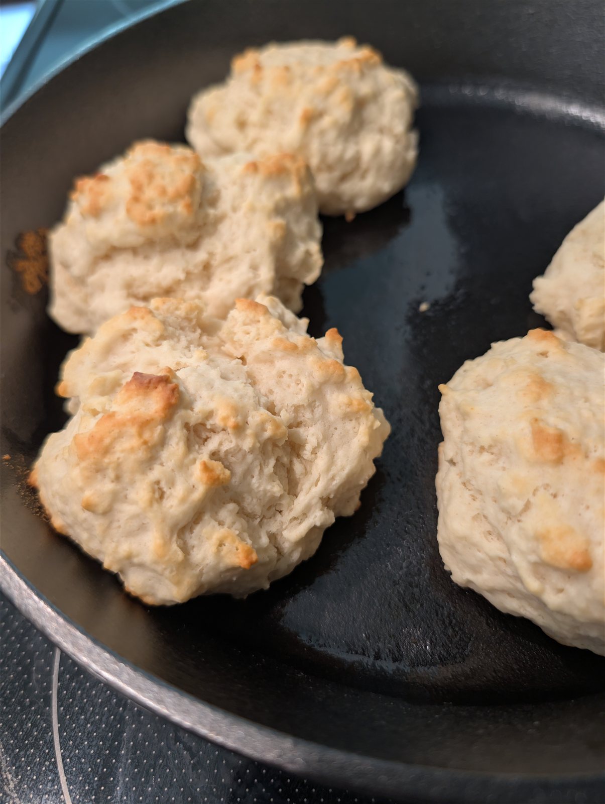 Rustic cast-iron biscuits